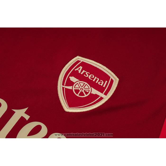 Fato de Treino Arsenal Manga Curta 2023-2024 Vermelho - Calcas Curta